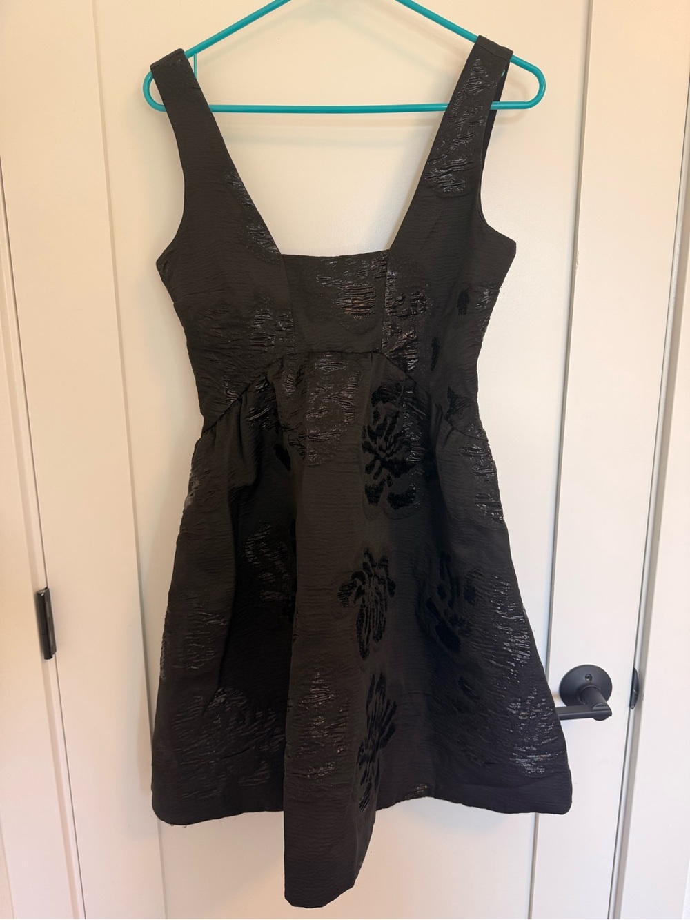 NWT Anthropologie Maeve Black Mini Dress - Sleeveless Square Neck
